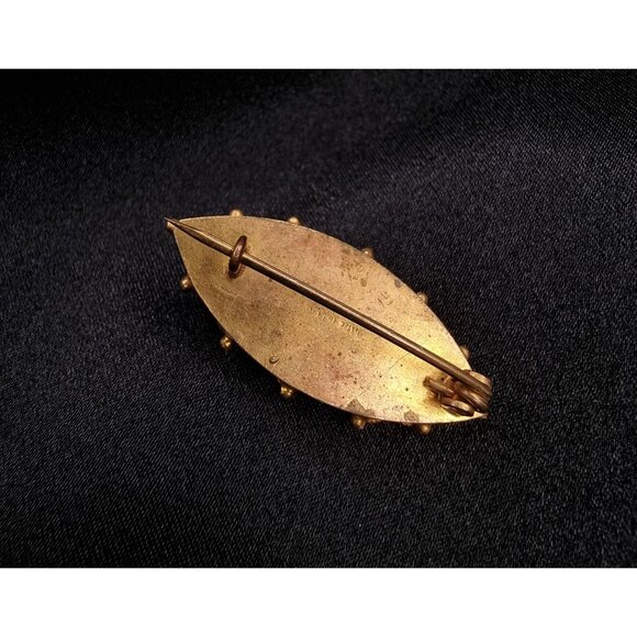 Rare Find Vintage 1940s Italian Signed Micro Mosaic Floral Brooch - Picture 5 of 5